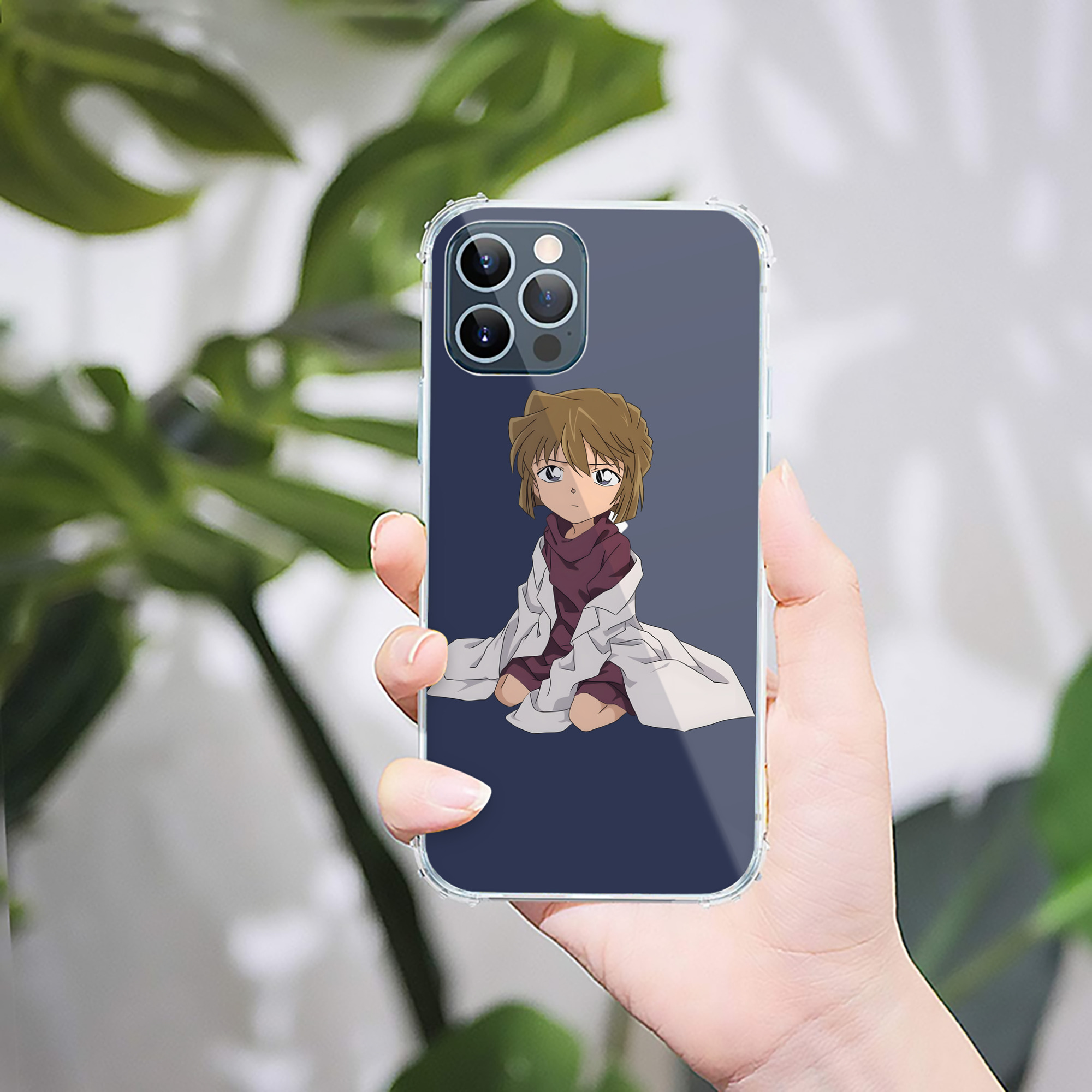 （画像用） 名探偵コナン 灰原 哀 はいばら あい Detective Conan Anita Hailey、Vi Graythorn Haibara Ai 【iPhone 12シリーズ対応】透明スマホケース（クリアソフトケース）